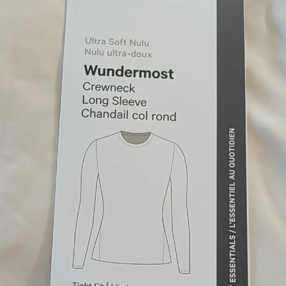 Lululemon Wundermost Crewneck Long Sleeve *Nulu Light Ivory NWT - Picture 5 of 6